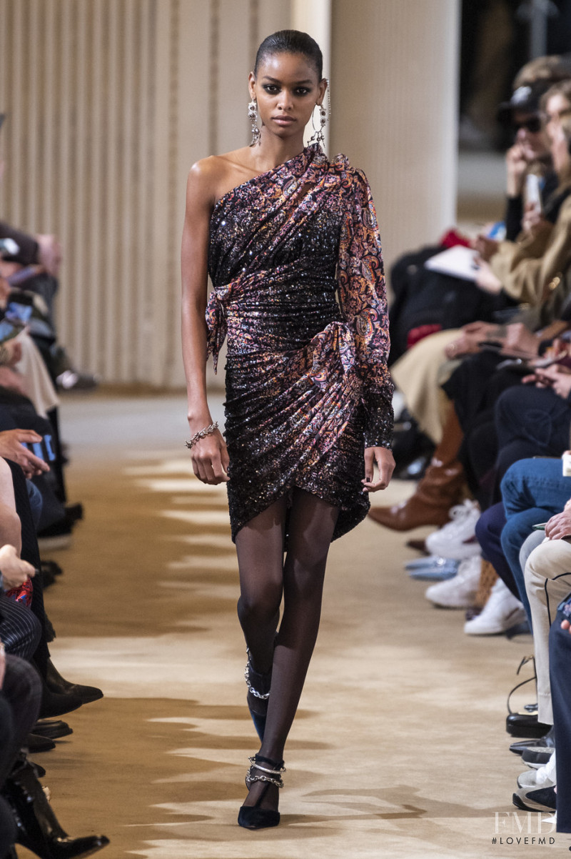 Blesnya Minher featured in  the Altuzarra fashion show for Autumn/Winter 2019