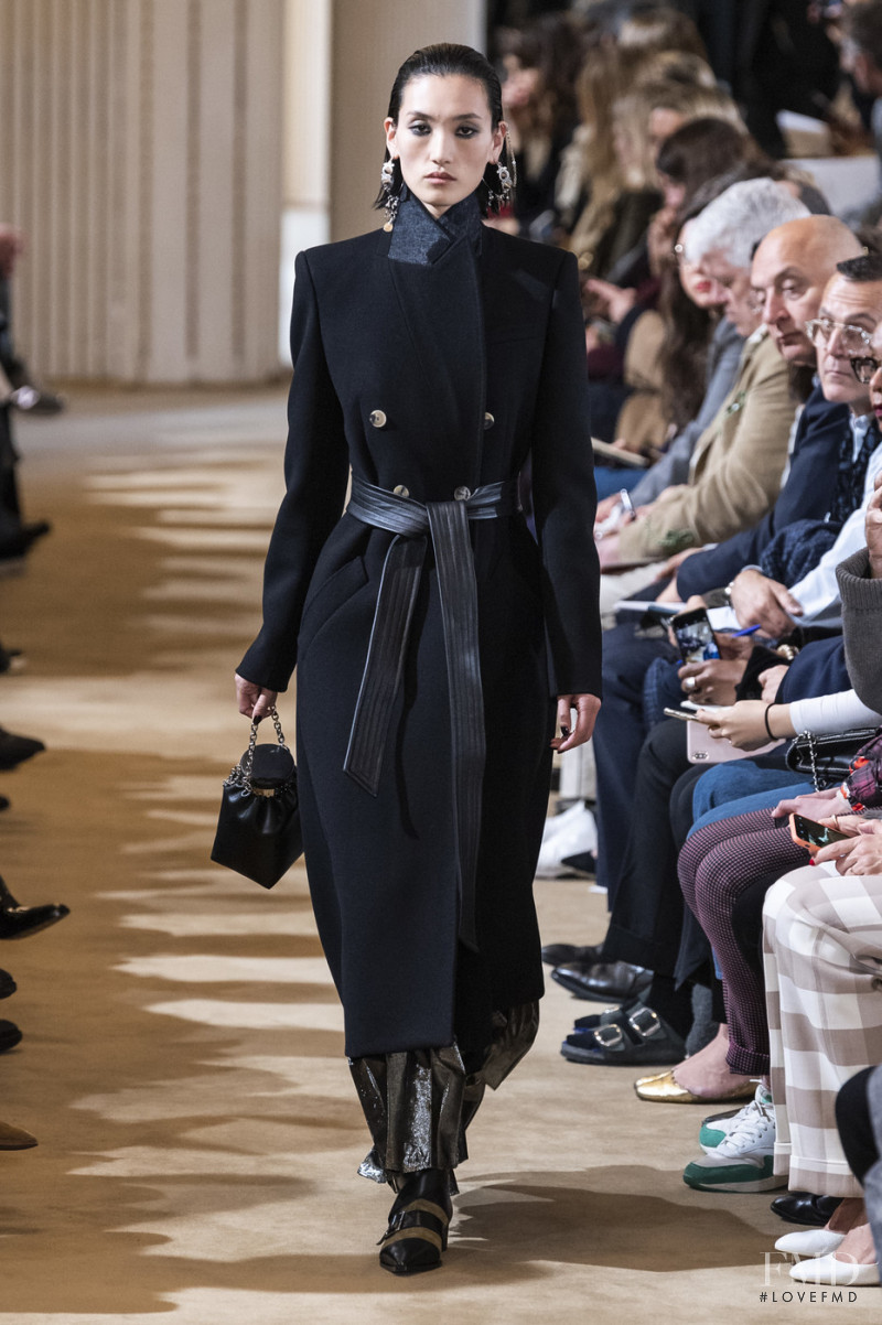 Lina Zhang featured in  the Altuzarra fashion show for Autumn/Winter 2019