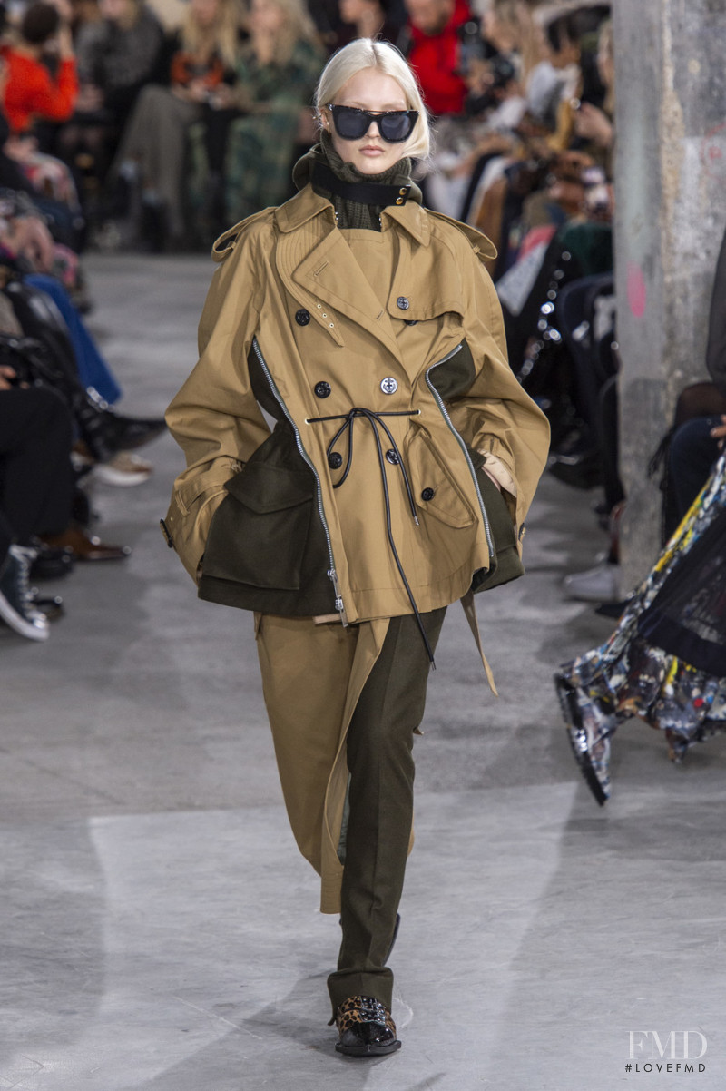 Nana Skovgaard Andersen featured in  the Sacai fashion show for Autumn/Winter 2019