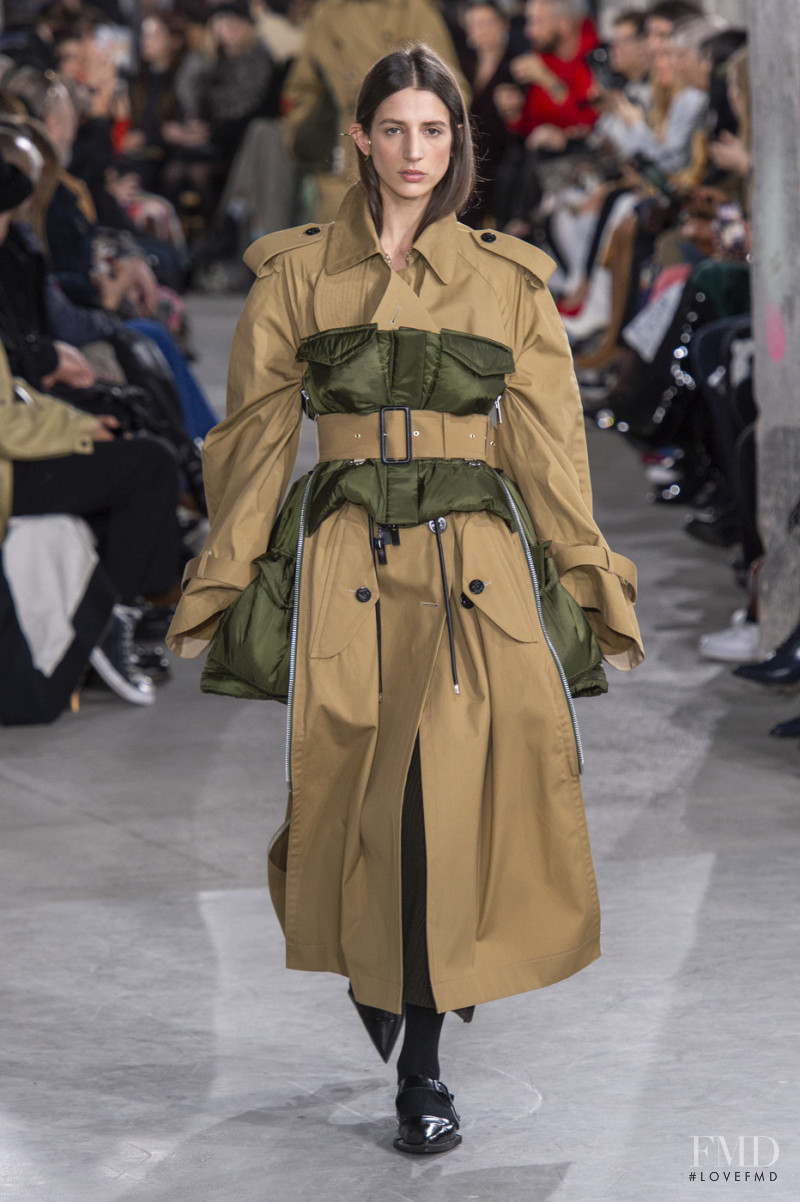 Rachel Marx featured in  the Sacai fashion show for Autumn/Winter 2019