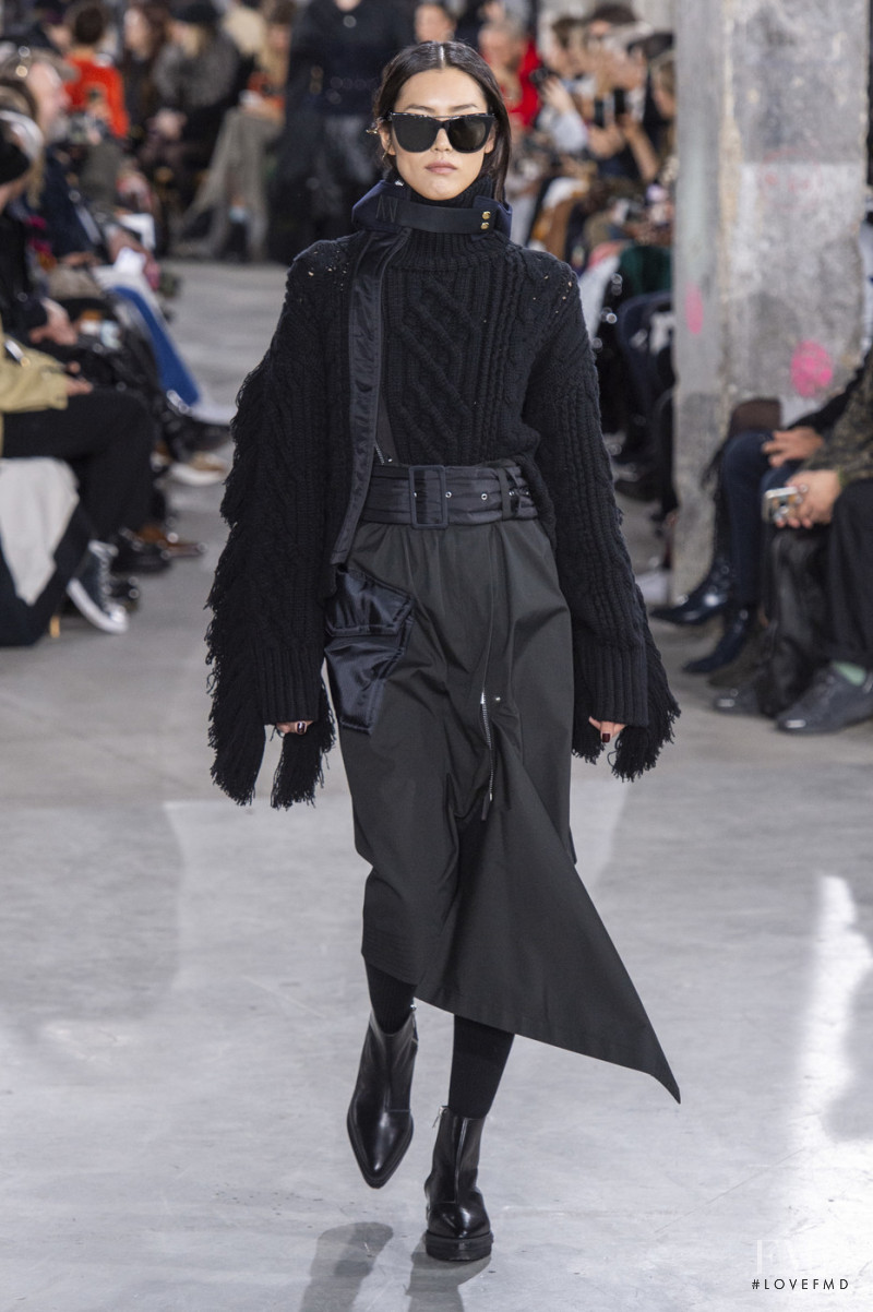 Liu Wen featured in  the Sacai fashion show for Autumn/Winter 2019