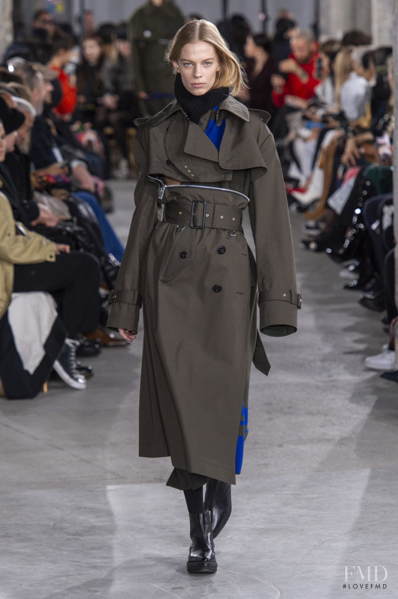 Lexi Boling featured in  the Sacai fashion show for Autumn/Winter 2019