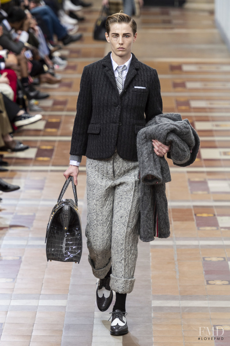 Emily Gafford featured in  the Thom Browne fashion show for Autumn/Winter 2019