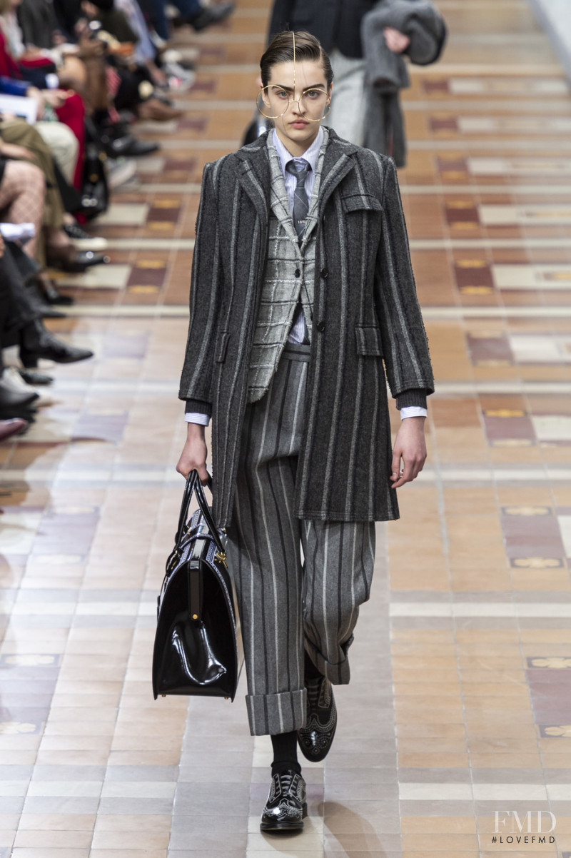 Alyssah Paccoud featured in  the Thom Browne fashion show for Autumn/Winter 2019