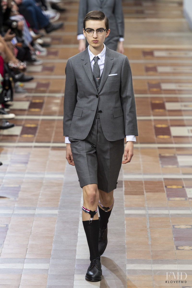 Maisie Dunlop featured in  the Thom Browne fashion show for Autumn/Winter 2019