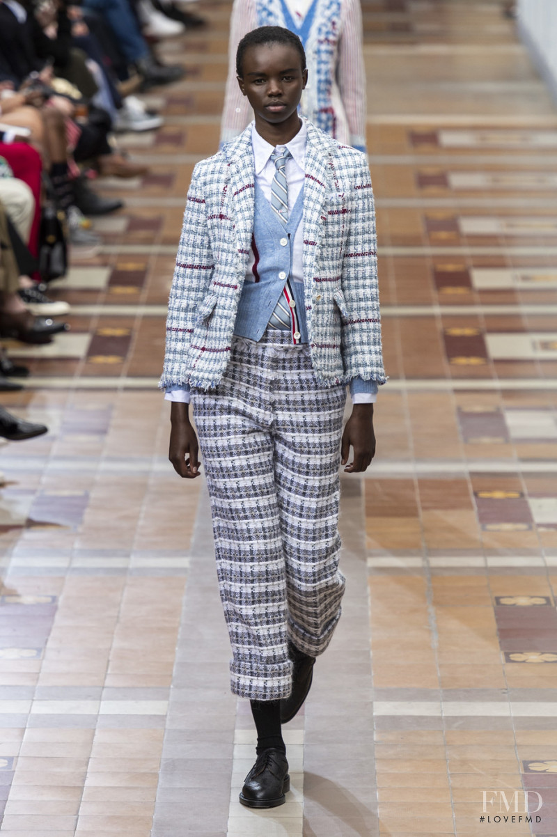 Akiima Ajak featured in  the Thom Browne fashion show for Autumn/Winter 2019