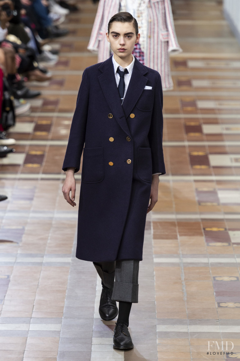 Ninouk Akkerman featured in  the Thom Browne fashion show for Autumn/Winter 2019