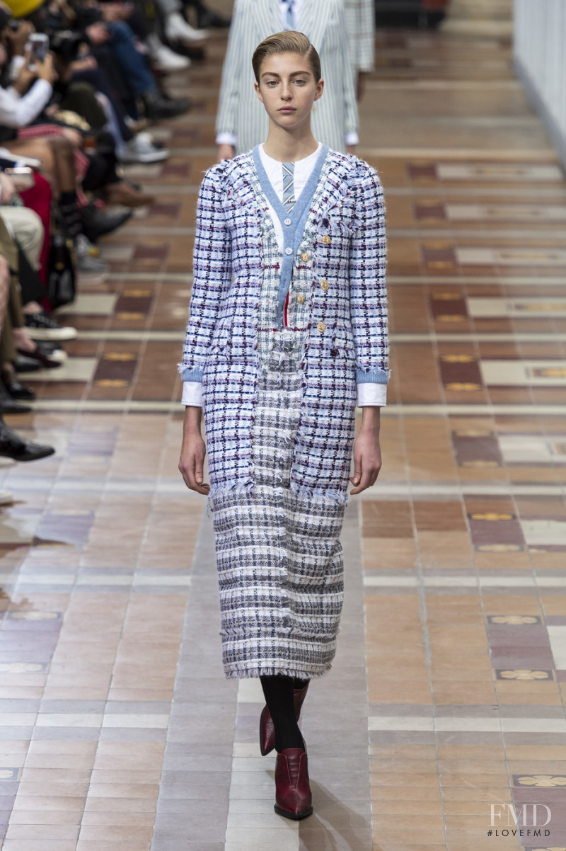 Polina Shapran featured in  the Thom Browne fashion show for Autumn/Winter 2019