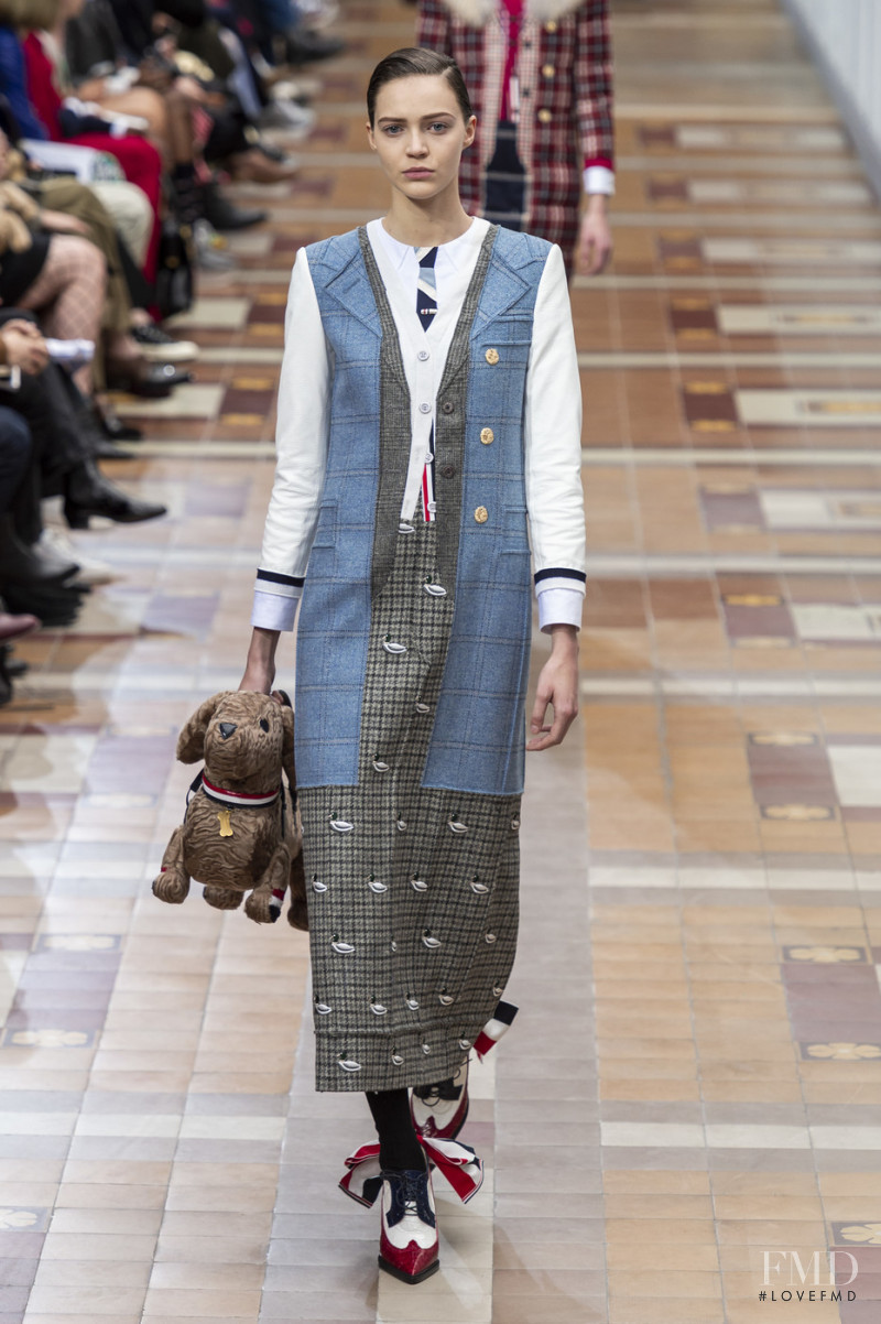 Anniek Verfaille featured in  the Thom Browne fashion show for Autumn/Winter 2019