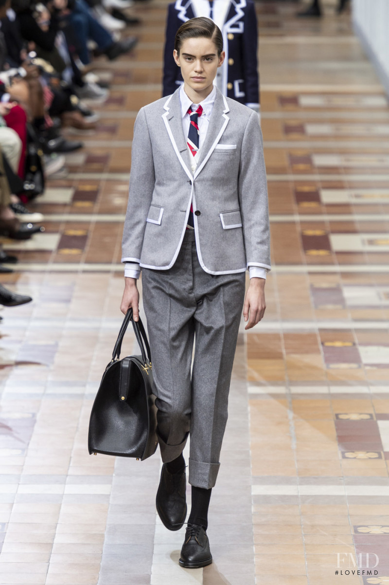 Ellen Vang featured in  the Thom Browne fashion show for Autumn/Winter 2019