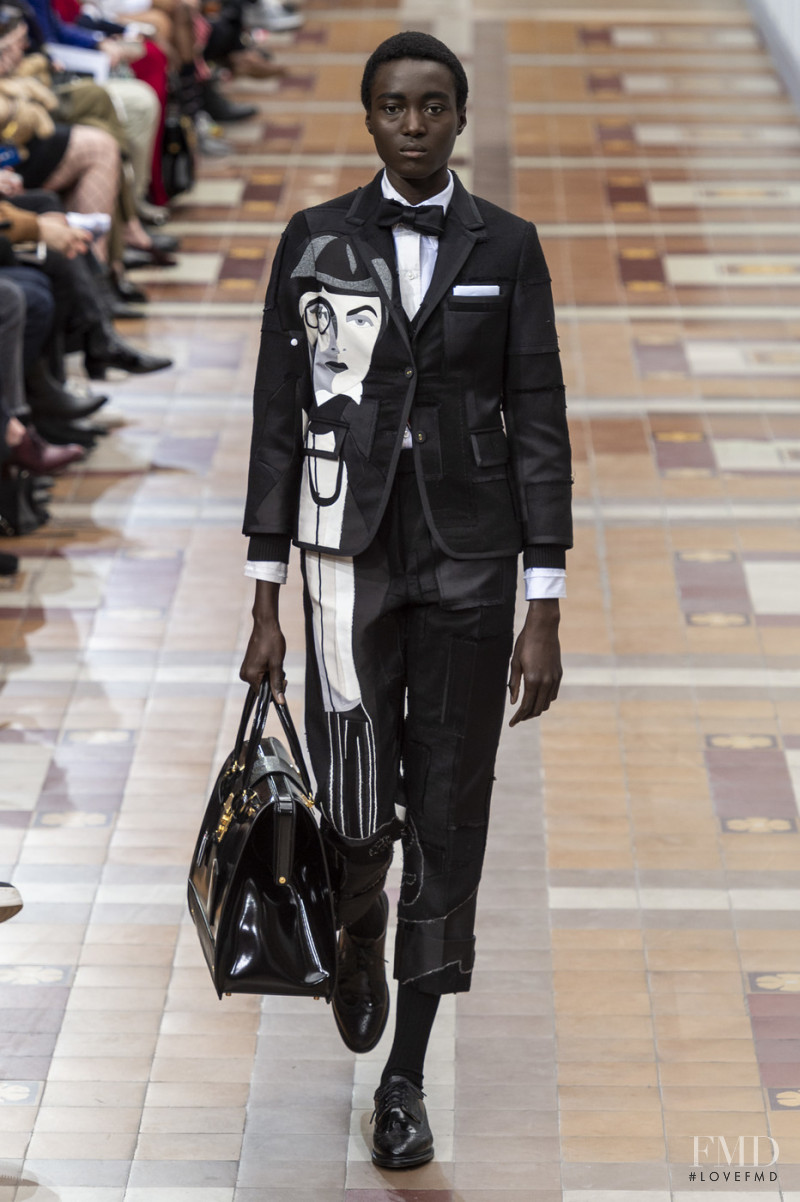 Rouguy Faye featured in  the Thom Browne fashion show for Autumn/Winter 2019