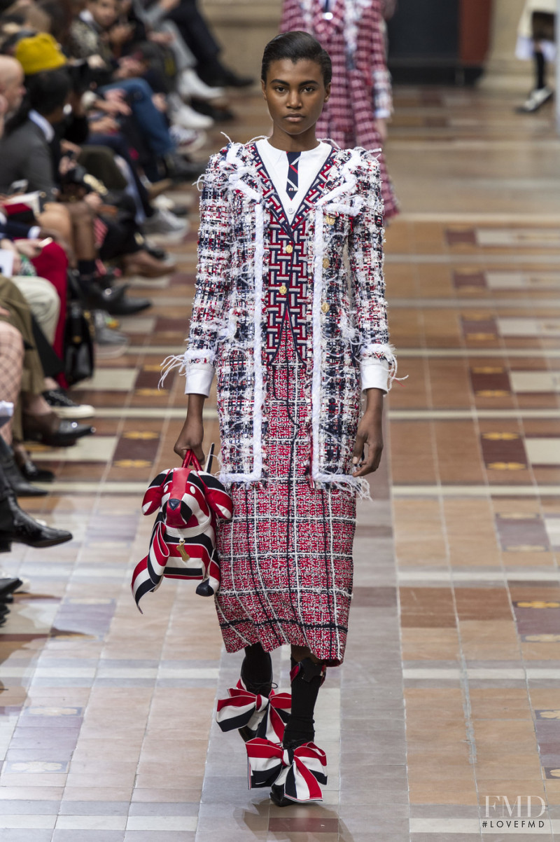 Ruth Akele Ayodele featured in  the Thom Browne fashion show for Autumn/Winter 2019