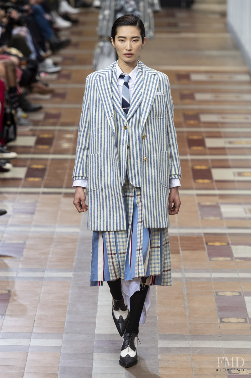 Nuri Son featured in  the Thom Browne fashion show for Autumn/Winter 2019