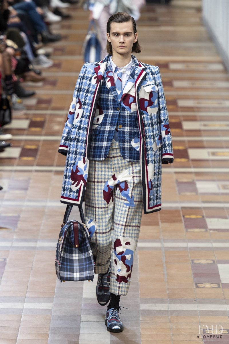 Daniela Kocianova featured in  the Thom Browne fashion show for Autumn/Winter 2019