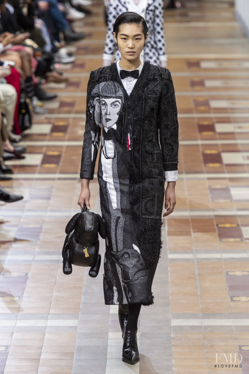 Chiharu Okunugi featured in  the Thom Browne fashion show for Autumn/Winter 2019