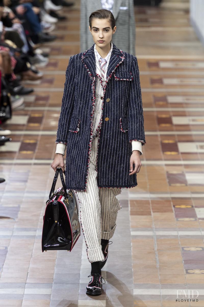 Camille Hurel featured in  the Thom Browne fashion show for Autumn/Winter 2019