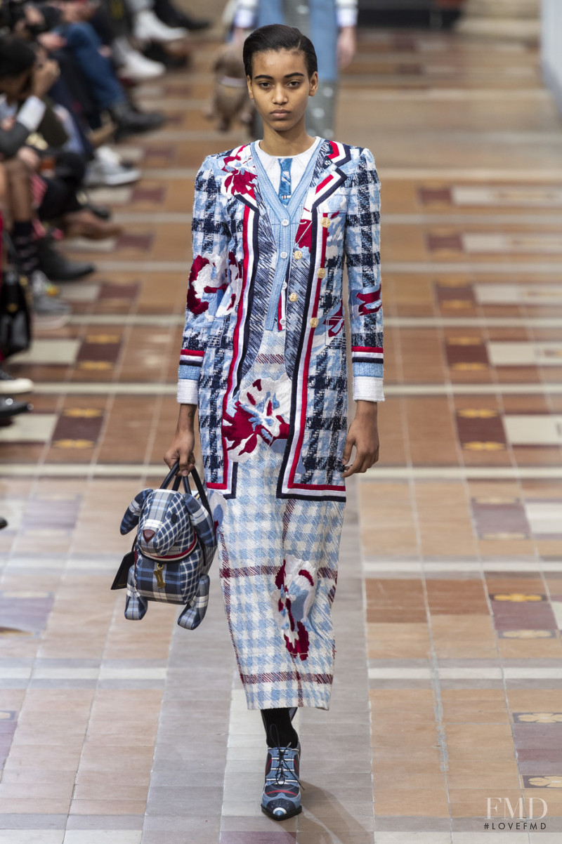 Manuela Sanchez featured in  the Thom Browne fashion show for Autumn/Winter 2019