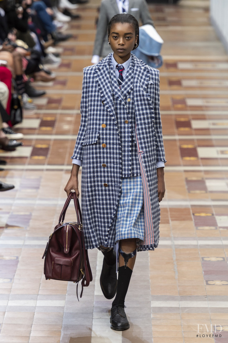Olivia Anakwe featured in  the Thom Browne fashion show for Autumn/Winter 2019