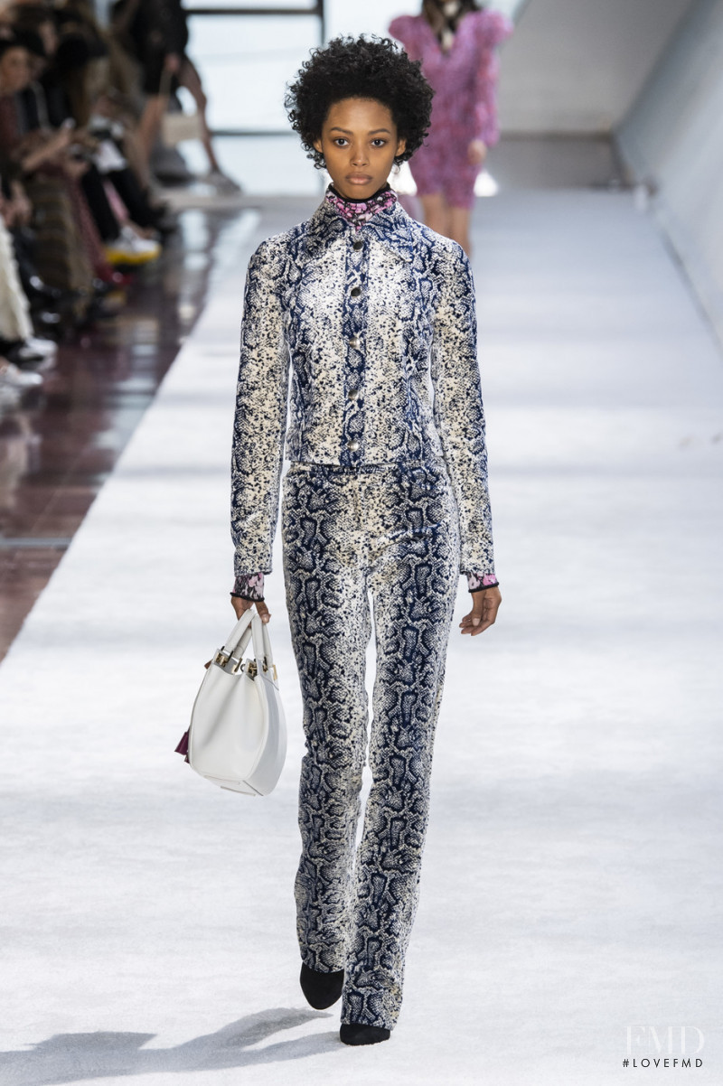 Londone Myers featured in  the Giambattista Valli fashion show for Autumn/Winter 2019