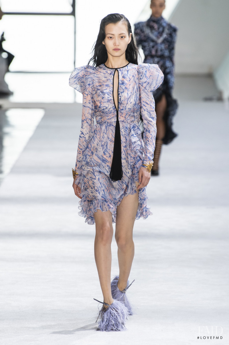 Wangy Xinyu featured in  the Giambattista Valli fashion show for Autumn/Winter 2019