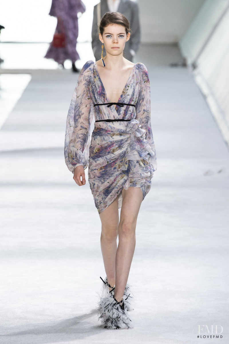 Nina Gulien featured in  the Giambattista Valli fashion show for Autumn/Winter 2019