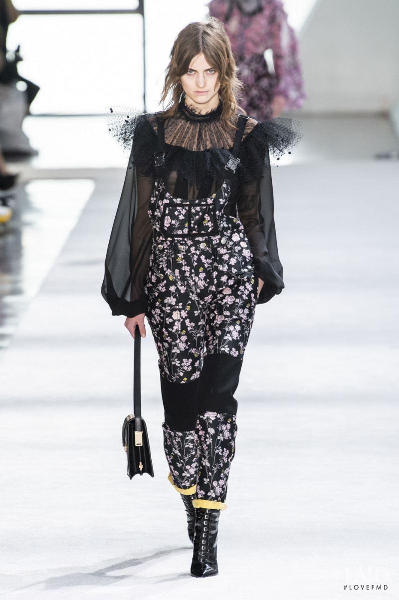 Sarah Brown featured in  the Giambattista Valli fashion show for Autumn/Winter 2019