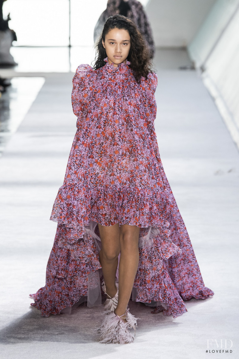 Mara Kasanpawiro featured in  the Giambattista Valli fashion show for Autumn/Winter 2019