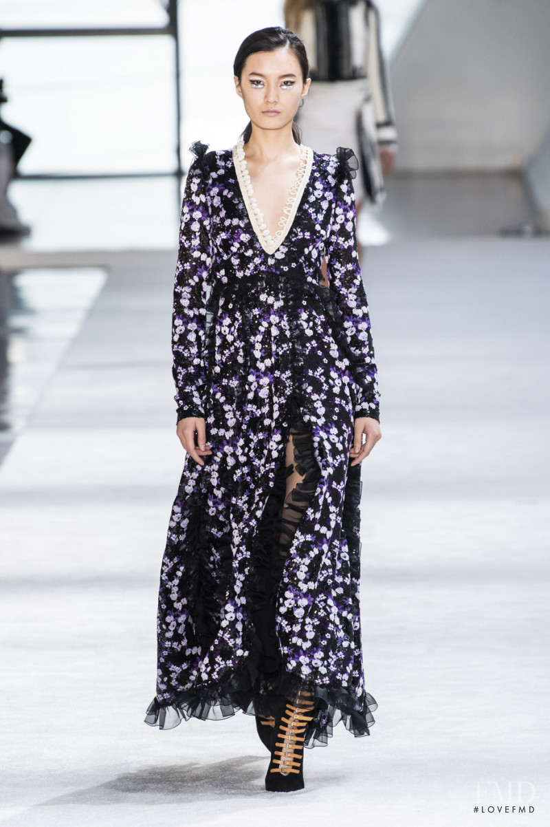Liu Chunjie featured in  the Giambattista Valli fashion show for Autumn/Winter 2019