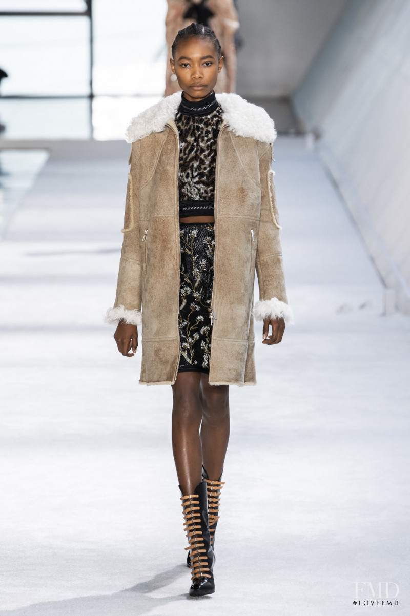 Amal Tobi Adebayo featured in  the Giambattista Valli fashion show for Autumn/Winter 2019