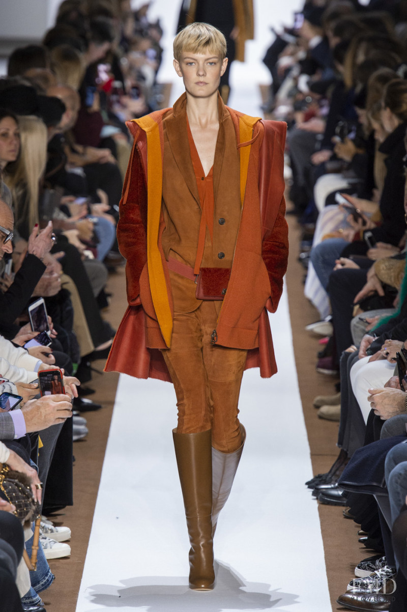 Sarah Fraser featured in  the Akris fashion show for Autumn/Winter 2019