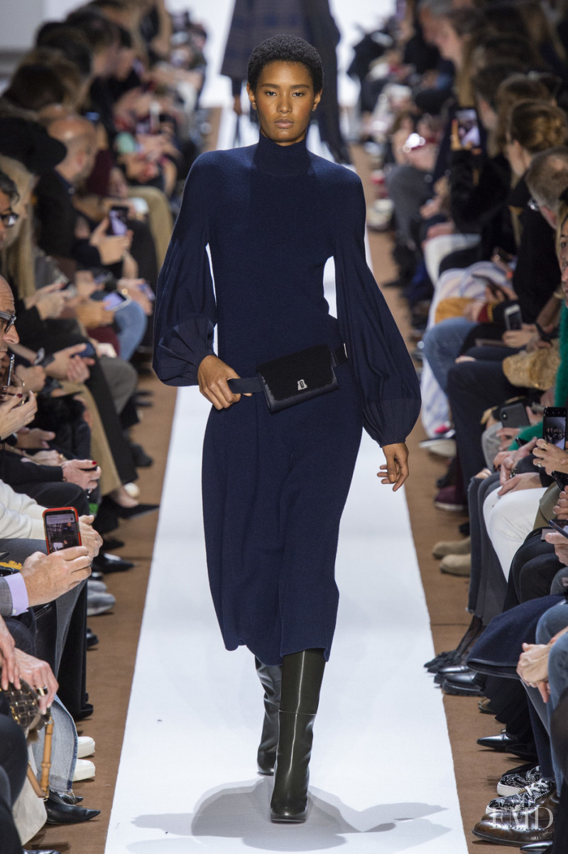 Ysaunny Brito featured in  the Akris fashion show for Autumn/Winter 2019