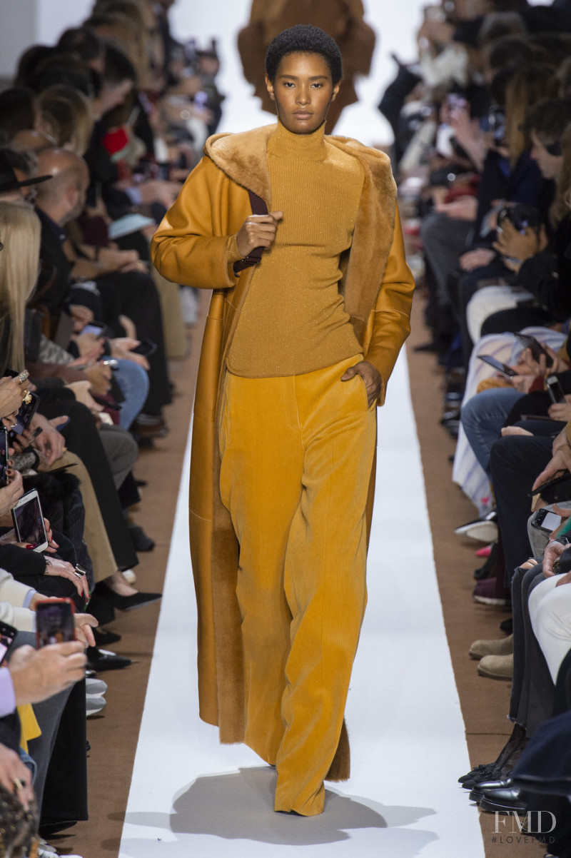 Ysaunny Brito featured in  the Akris fashion show for Autumn/Winter 2019