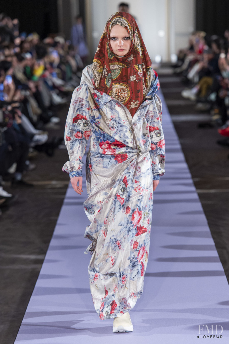 Unia Pakhomova featured in  the Vivienne Westwood by Andreas Kronthaler fashion show for Autumn/Winter 2019