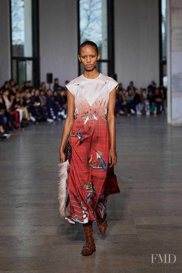 Adesuwa Aighewi featured in  the Cedric Charlier fashion show for Autumn/Winter 2019