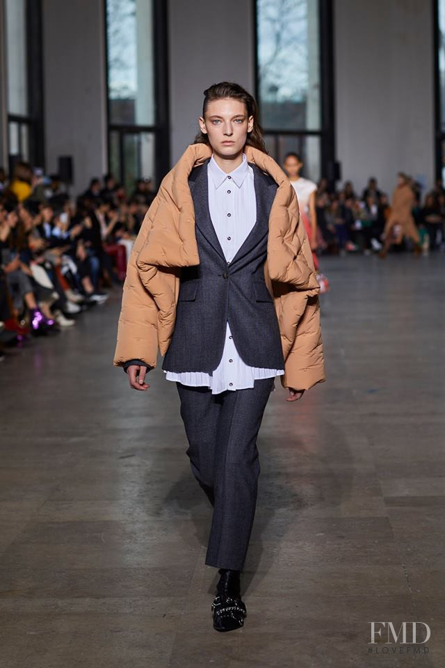 Ansley Gulielmi featured in  the Cedric Charlier fashion show for Autumn/Winter 2019