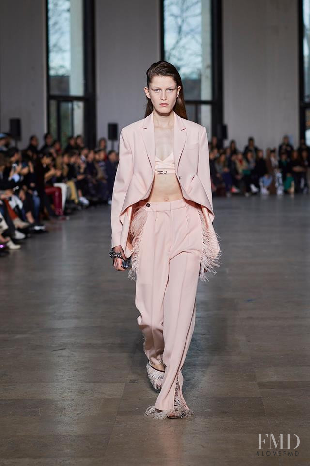 Tessa Bruinsma featured in  the Cedric Charlier fashion show for Autumn/Winter 2019