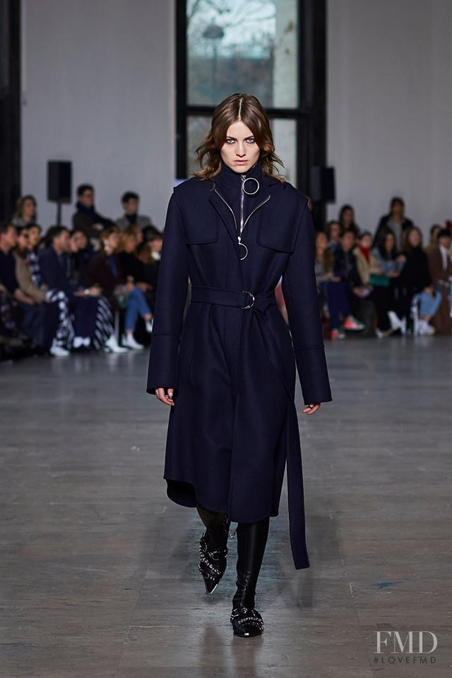 Sarah Brown featured in  the Cedric Charlier fashion show for Autumn/Winter 2019