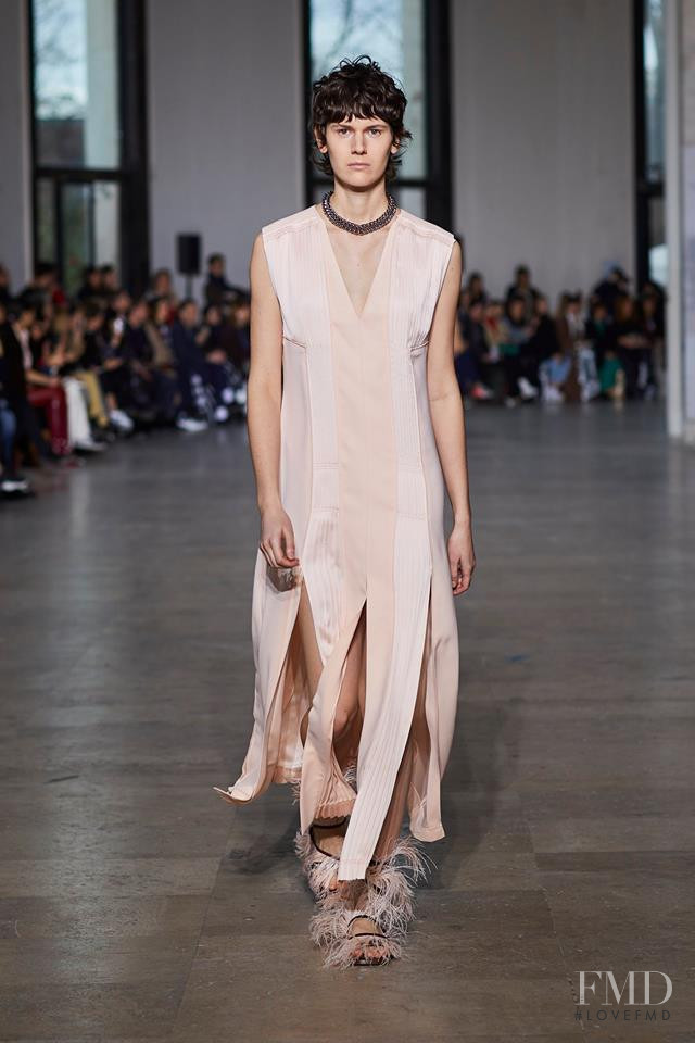 Jamily Meurer Wernke featured in  the Cedric Charlier fashion show for Autumn/Winter 2019
