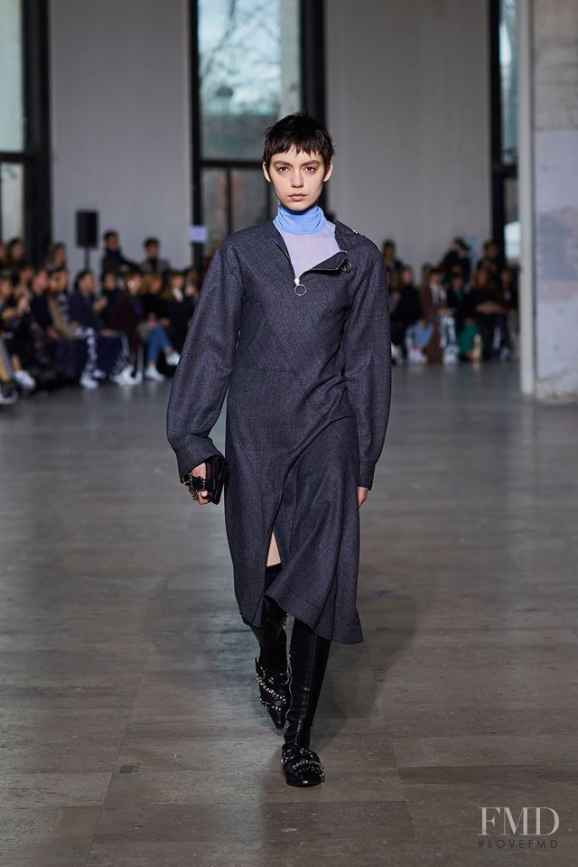 Ninouk Akkerman featured in  the Cedric Charlier fashion show for Autumn/Winter 2019