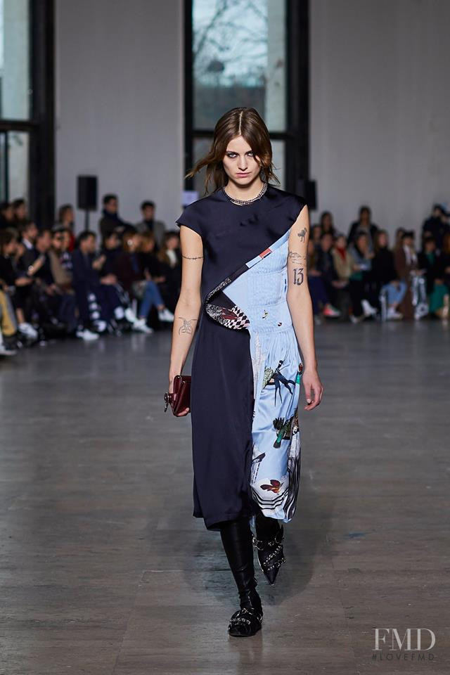 Sarah Brown featured in  the Cedric Charlier fashion show for Autumn/Winter 2019
