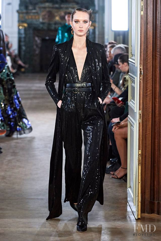 Kateryna Zub featured in  the Elie Saab fashion show for Autumn/Winter 2019