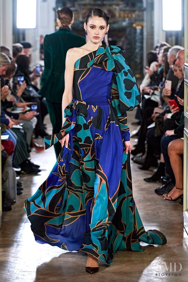 Aleyna Fitzgerald featured in  the Elie Saab fashion show for Autumn/Winter 2019
