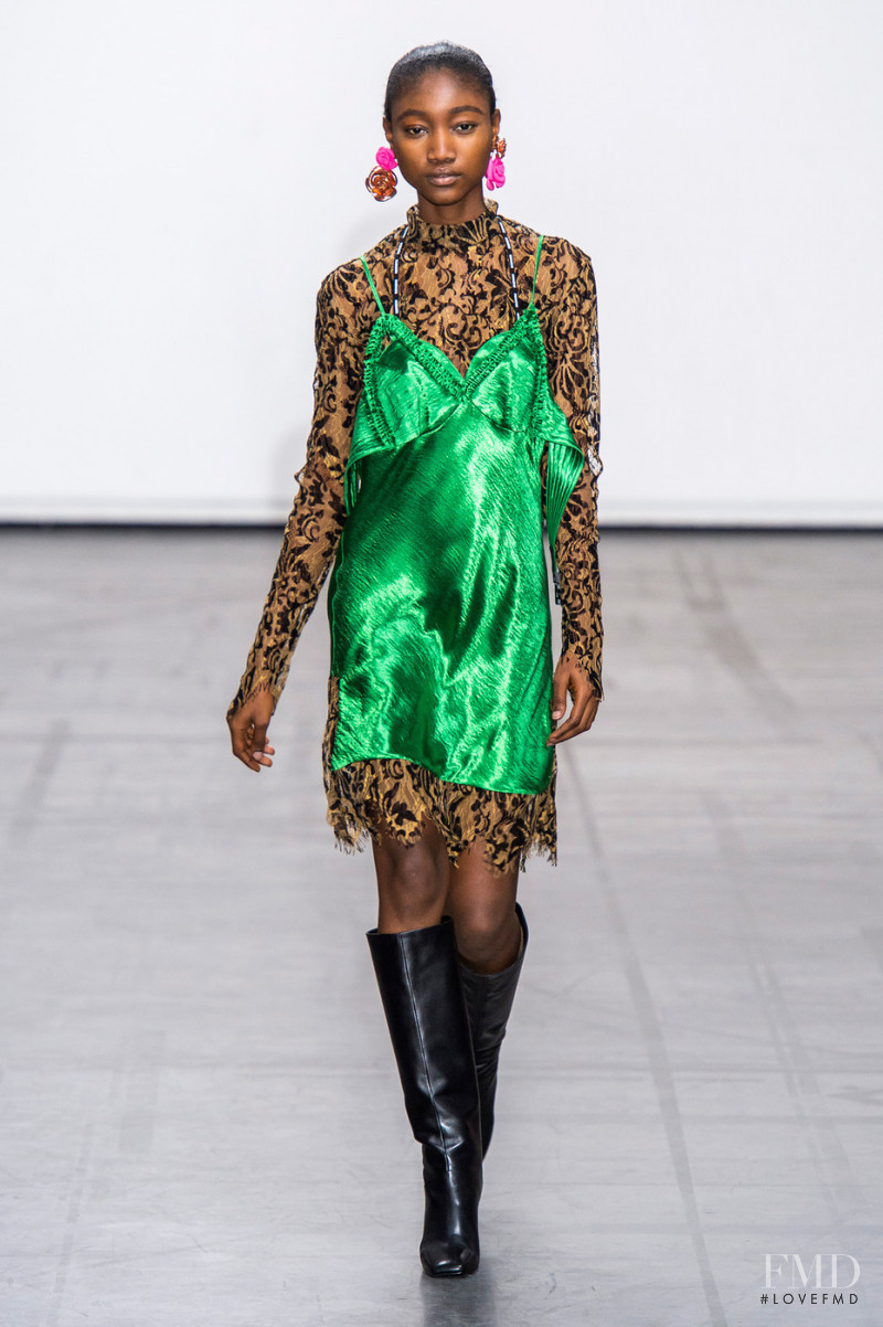 Eniola Abioro featured in  the Masha Ma fashion show for Autumn/Winter 2019