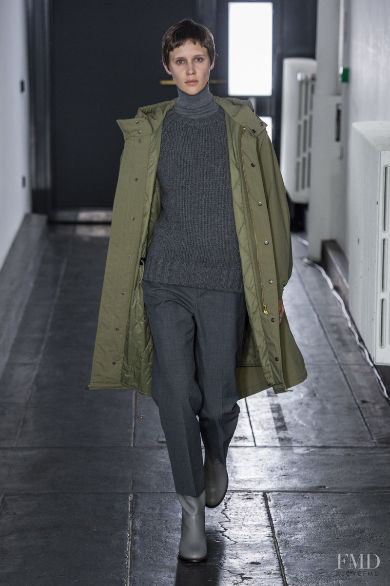 Marike Le Roux featured in  the A.P.C. fashion show for Autumn/Winter 2019