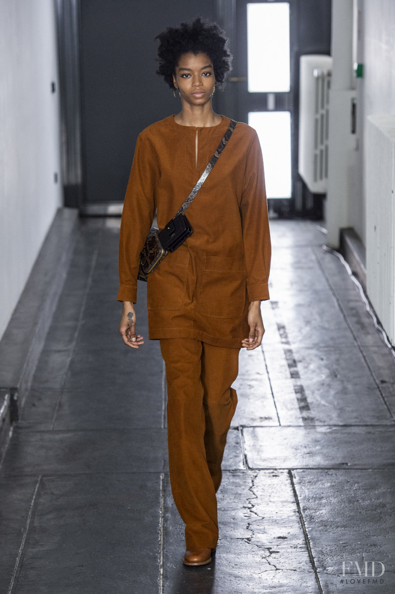 Kyla Ramsey featured in  the A.P.C. fashion show for Autumn/Winter 2019