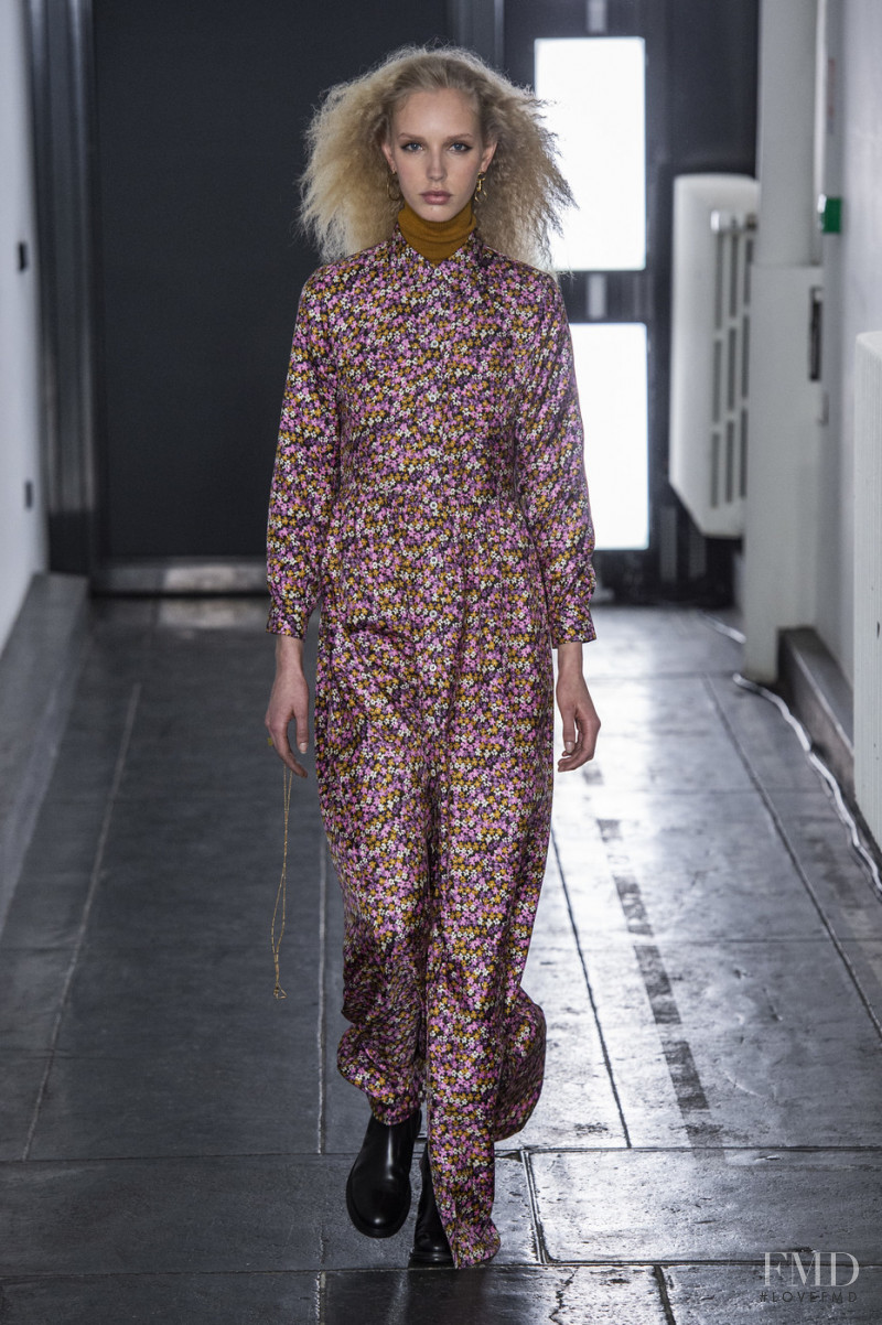 Jessie Bloemendaal featured in  the A.P.C. fashion show for Autumn/Winter 2019