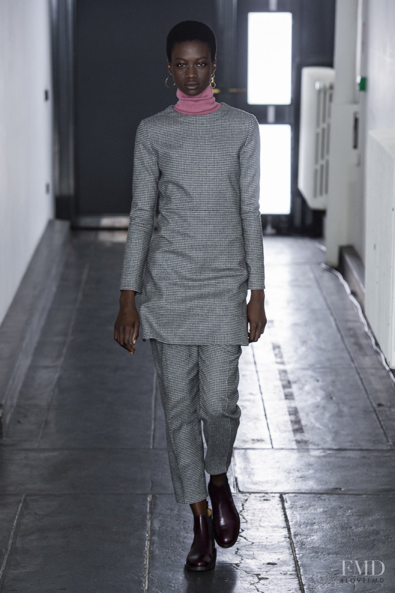 Fatou Jobe featured in  the A.P.C. fashion show for Autumn/Winter 2019