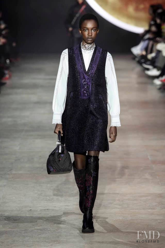 Nicole Atieno featured in  the Shiatzy Chen fashion show for Autumn/Winter 2019