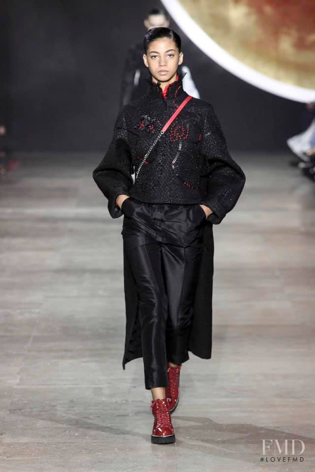 Rocio Marconi featured in  the Shiatzy Chen fashion show for Autumn/Winter 2019