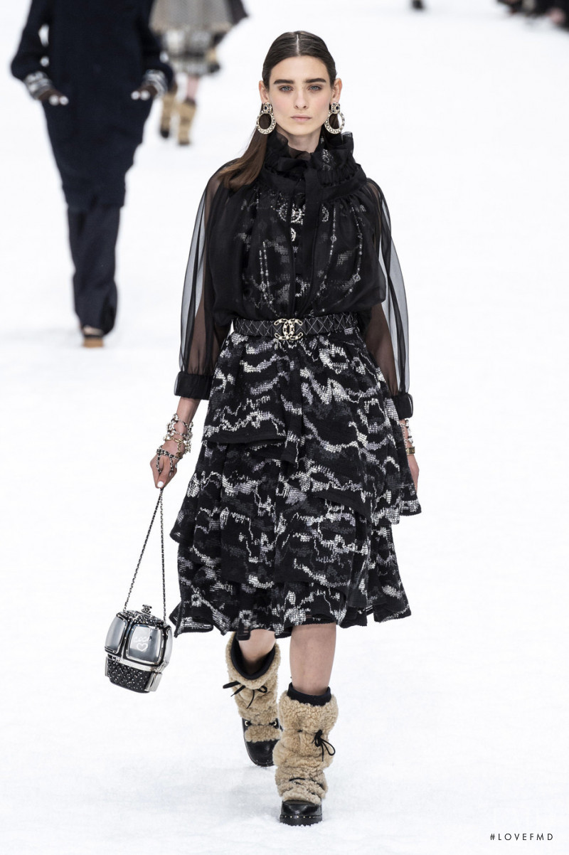 Carolina Thaler featured in  the Chanel fashion show for Autumn/Winter 2019